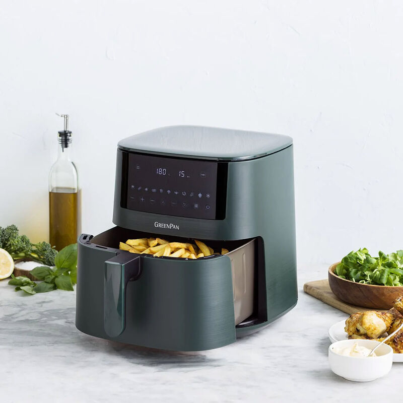 GreenPan Bistro XXL Coloured Air Fryer Pine Green 7.2L image number 1